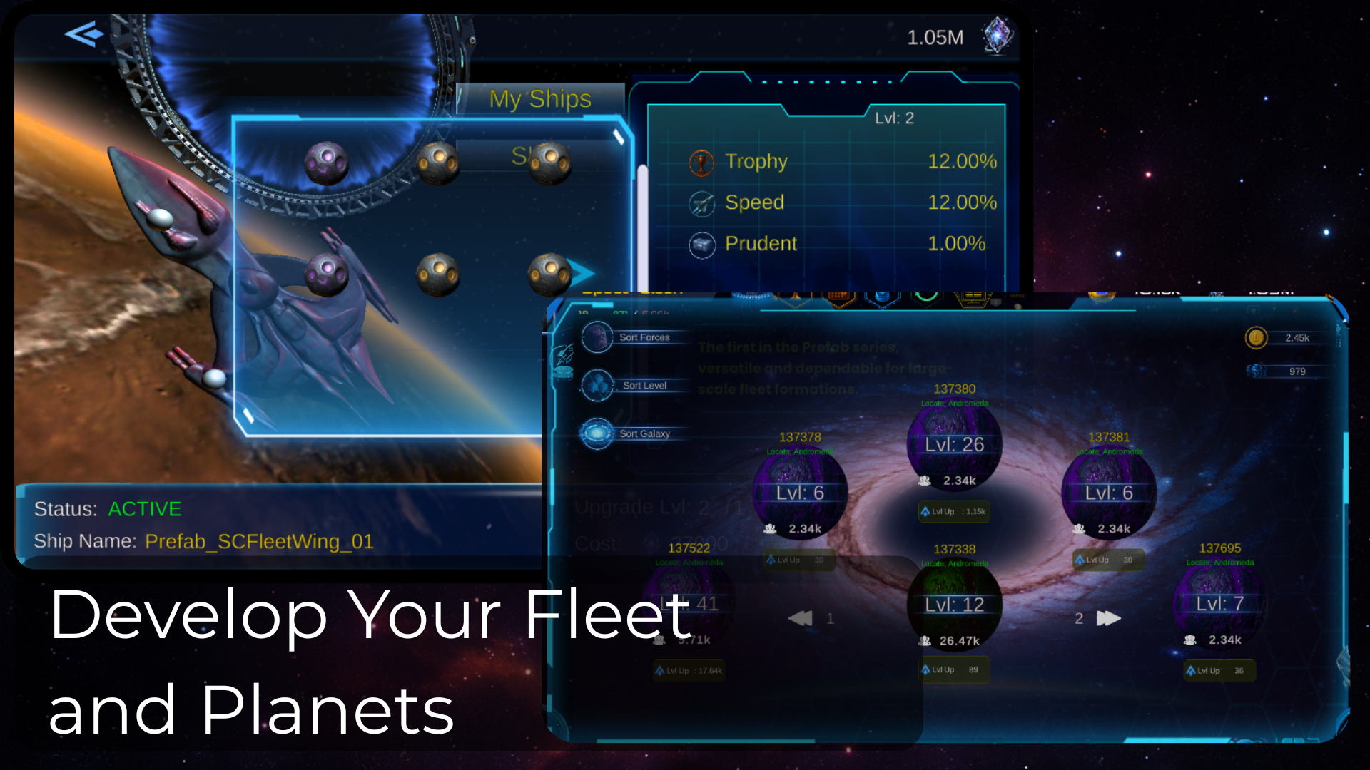 Develop Your Fleet and Planets